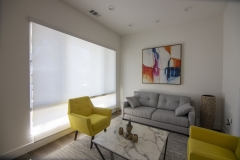 Motorized Roller Shades in Entryway of San Jose Home