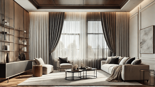 layered curtains